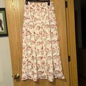Tiered Embroidered Skirt